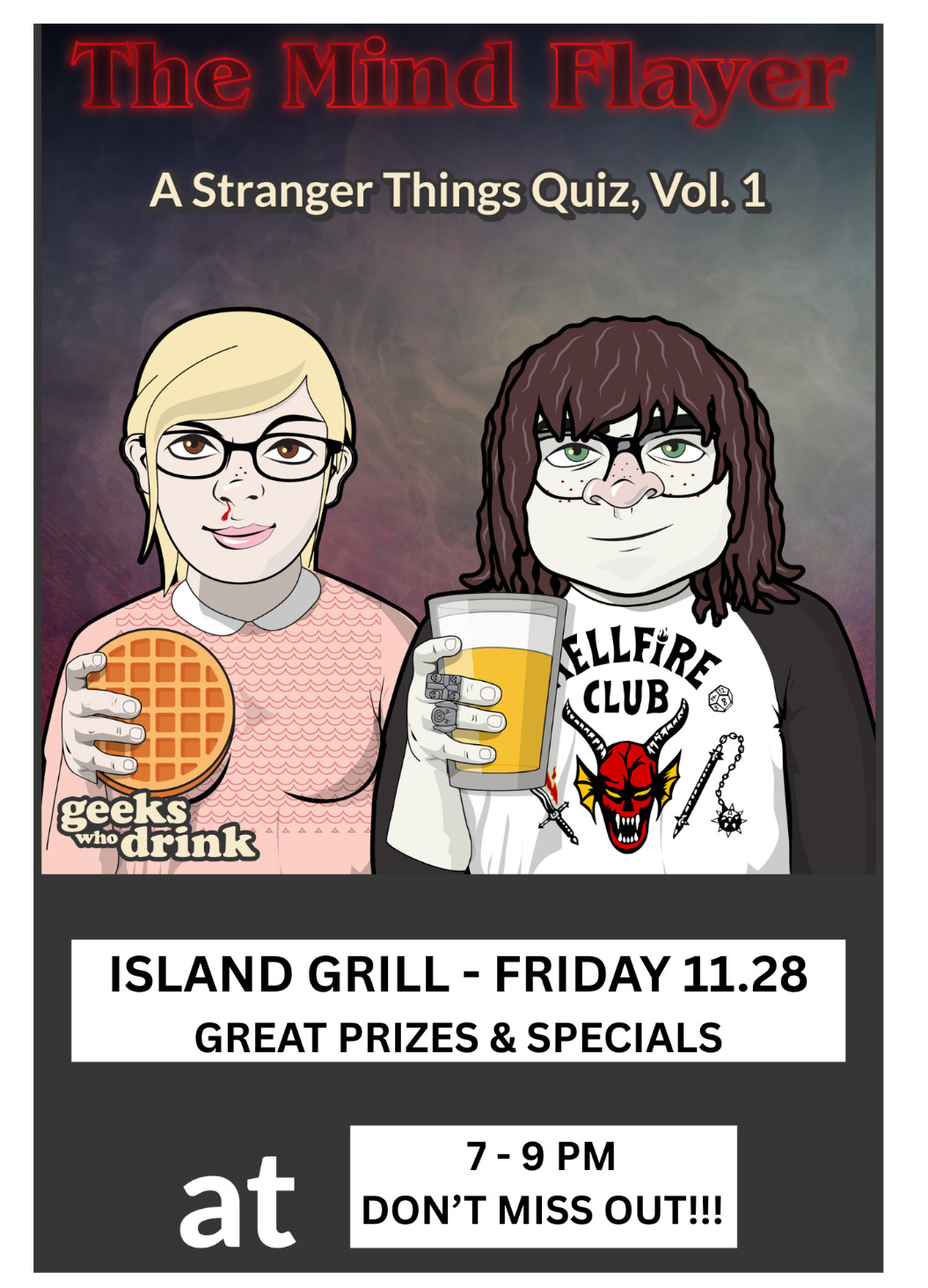 Stranger Things Quiz at Island Grill Restaurant